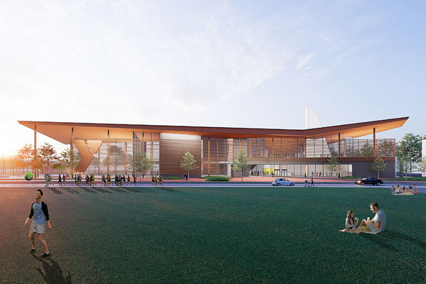 Recreation Center Concept Features Net Zero Design Strategies Clark